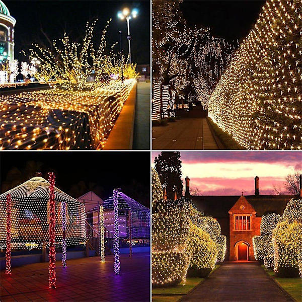 Jouluverkkokoristevalot 6m*4m 720LED 8 Tilaa Hieno Verkko