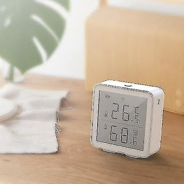 Wifi Smart Temperatur- och Luftfuktighetssensor Alexa Kompatibel 70m Räckvidd