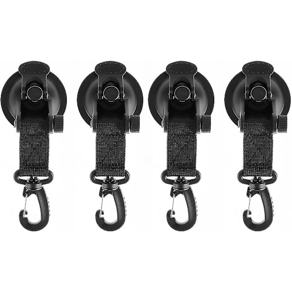6 stk Bil Sugkopp Anker Camping Sugkopper, Multifunksjonell Heavy Duty Sugkopp
