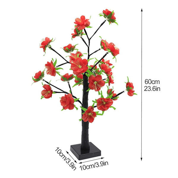 2023 Lysende Blomst LED Lys Træ Julebryllup Dekoration