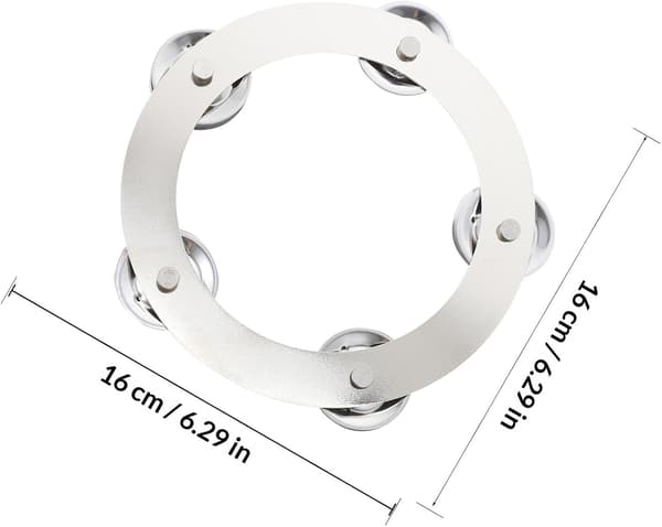 Solid Hi-hat Klokkecymbal Trommetilbehør for Trommespill, Sølv Jernmateriale og Høy Lyd
