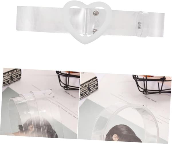 Midjebälte för kvinnor med kärleksformat legeringsspänne 3,2 cm smalt dekorativt midjeband