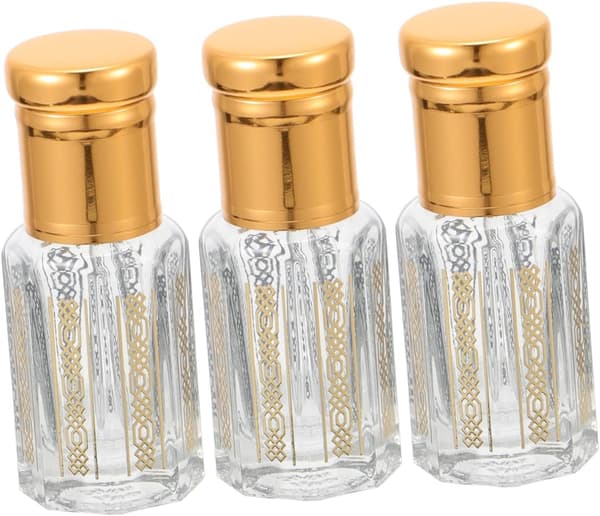 6st 6ml Glas Eterisk Olja Rollerflaskor Tomma Parfym Roll-on Behållare