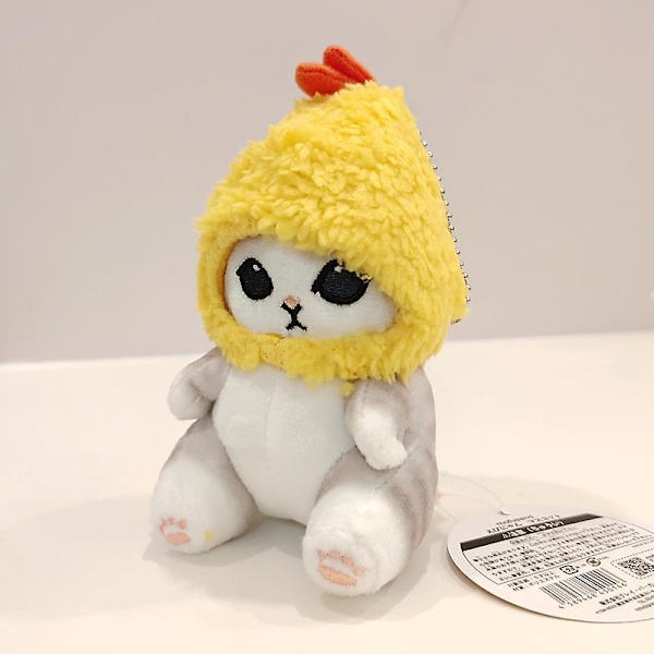 Søt Katt Stekt Reke Katt Plysjdukke Henger Doll Bilveske Dekorasjon Henger 12CM