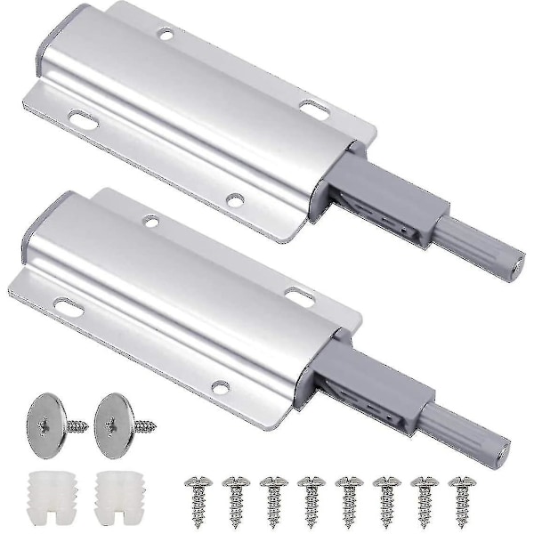 Dörröppnare Push To Open Magnetisk Lås Lådor Push Kudde, 2 Stycken