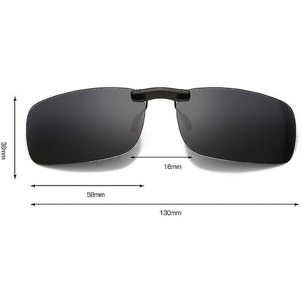 Polarisoidut aurinkolasit silmälasien käyttäjille Ylisuuret aurinkolasit case miehille