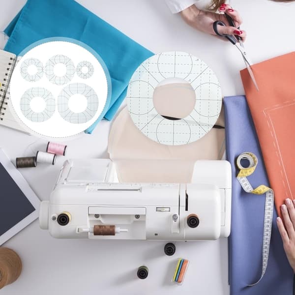 5 stk. akryl patchwork quiltelinealsæt til stofsyning DIY, præcise patchworkværktøjsskabeloner