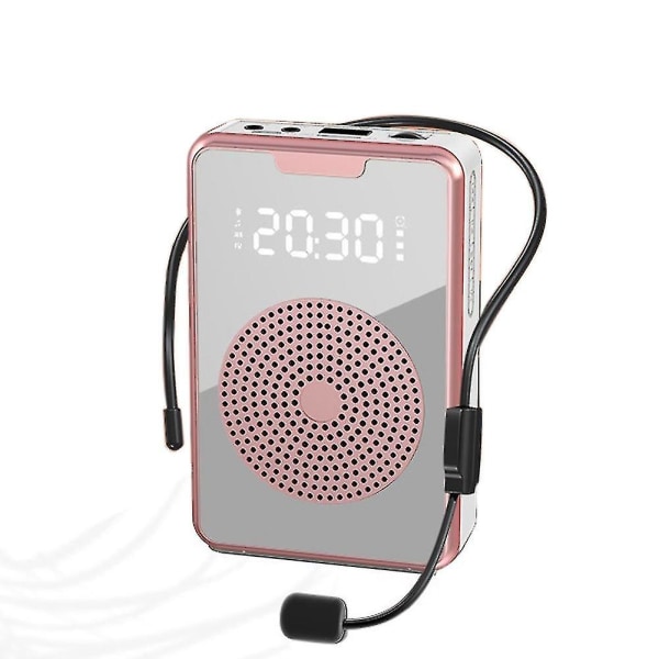 Bærbar stemmeforsterker for lærere med mikrofonhodesett, oppladbar høyttaler for trening-yuhao