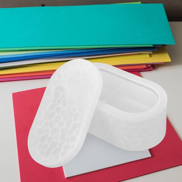 Kosmetikkboksform DIY silikonform for smykkelaging og oppbevaring