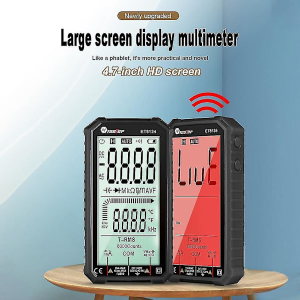 Tooltop ET8134 Digitaalinen Älykäs Monimittari NCV-Testaaja