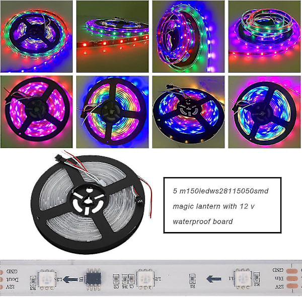 5m 150LED WS2811 5050 12V Julelys for TV-bakgrunn