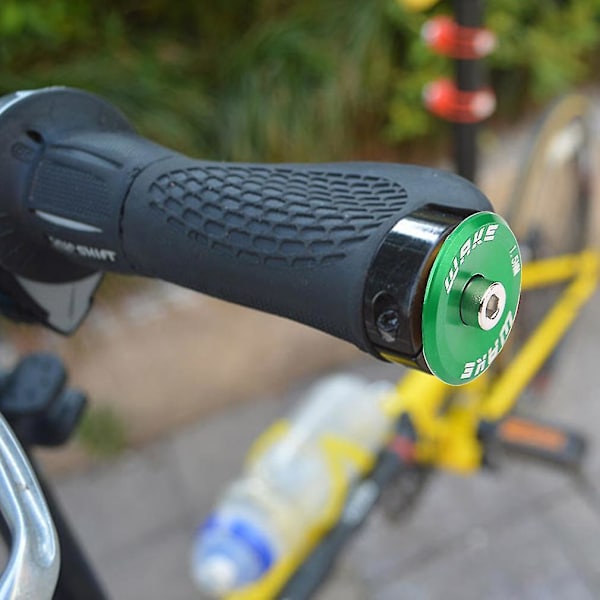 1 Par Cykel Alu Styrgrepp Styrändpluggar