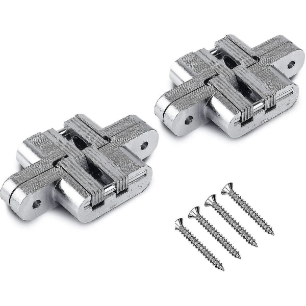 2 kpl Taittohinge Piilotetut Ristihingejä 59x3mm
