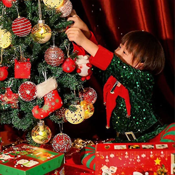 Børn Piger Santa Elf Pailletter Xmas Outfit Leggings Fancy Up Costume 4-5 Years Green