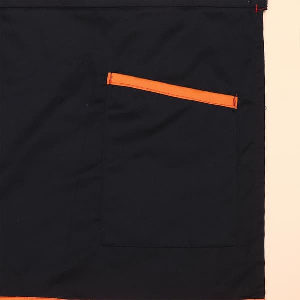 Kokkeforkle God plass til gjestesjekkblokker Kort midjeforkle Polyester Bomull
