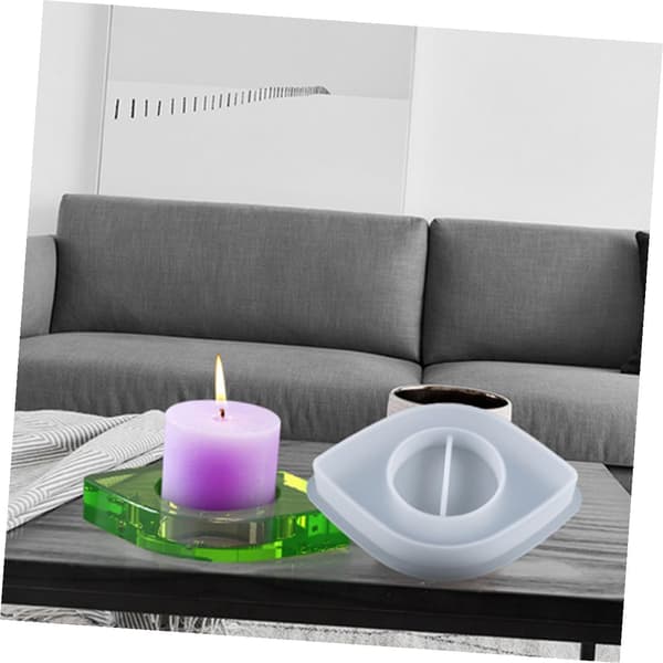 Øyeformet silikonlysestakeform for DIY håndlaget lysestakefremstilling epoksyharpiksform