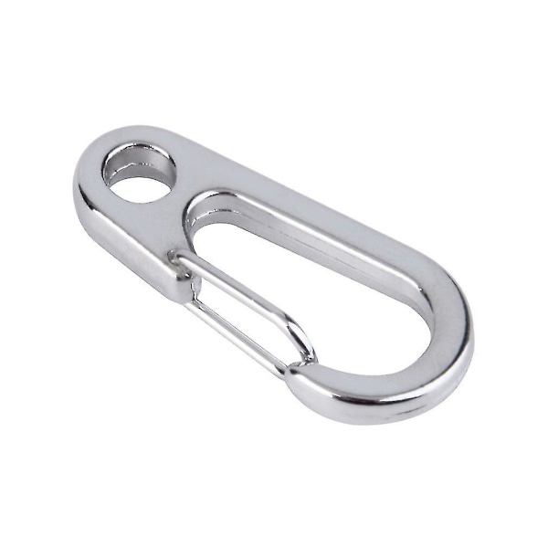 5-pack rostfritt stål nyckelring karbinhake D-ring