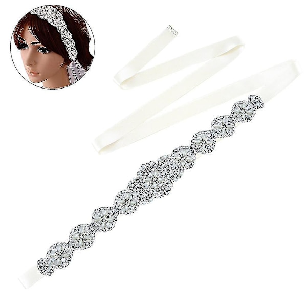Brud Rhinestone Bröllop Bälte Silver Rhinestone Bälten För Kvinnor