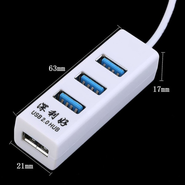 4-ports USB 2.0 Multi Hub Splitter Expansion Kabeladapter