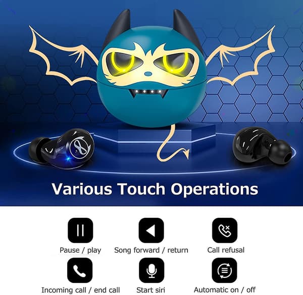 Trådlösa Hörlurar, Bluetooth 5.0 Headset Mini Bluetooth Headset, Trådlösa Hörlurar In-ear