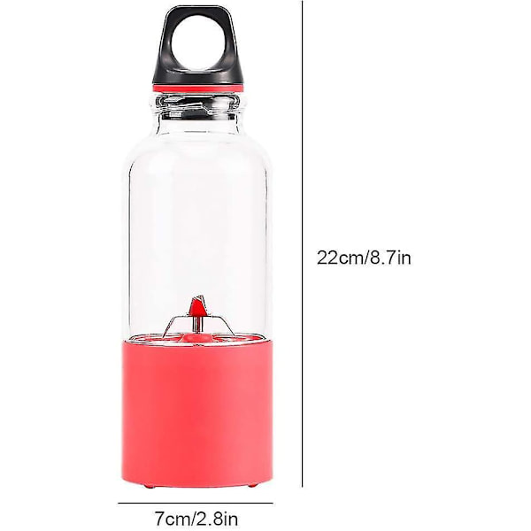 Bærbar Blender Mini USB Genopladelig Elektrisk Smoothie Maker