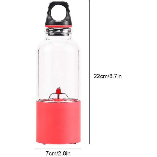 Bærbar Blender Mini USB Oppladbar Elektrisk Smoothie Maker