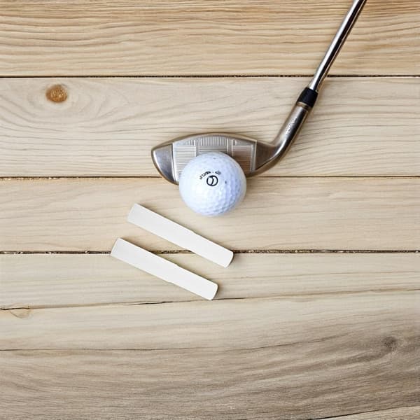 2 stk. hvid stål golfskaft forlængeradapter S9 (13,85 mm udvendig diameter)
