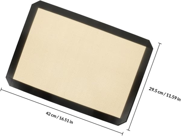 Varmebestandig silikone bageplade non-stick bageplade med glasfibernet ensartet overflade