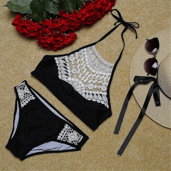 Dame Badetøj Hult Ud Sommer Strand Push Up Bikini