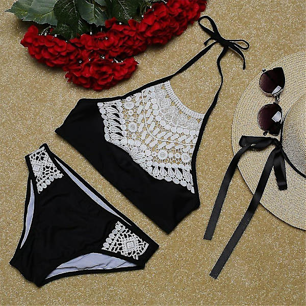 Dame Badetøy Hult Ut Sommer Strand Push Up Bikini