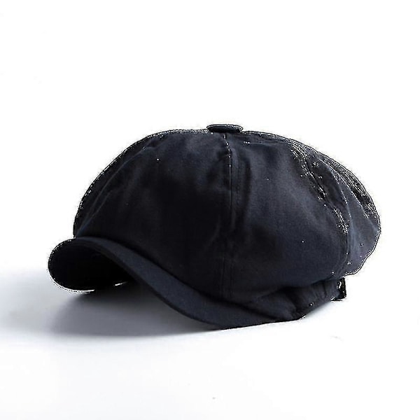 2 kpl Miesten Newsboy-lippis Herringbone Baker Boy Cabbie Litteä Hat Retro Newsboy-lippis