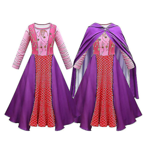 4-10 Børne Hocus Pocus Kostume + Outfit Sæt 9-10 Years