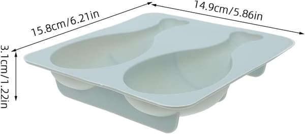 Silikon Kycklingben Kakform Silikonmaterial Non-Stick Bakverktyg 2st