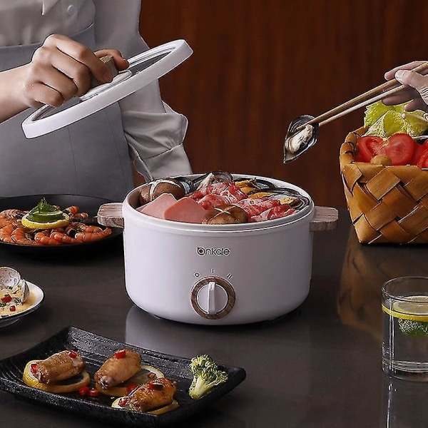 1,5 l Elektrisk Kokgryta Hotpot Bärbar Multikokare Ångkokare
