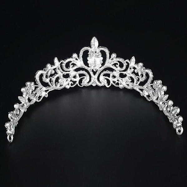 Hääprinsessan Kristalli Tiara Hääkruunu Hiuskoriste