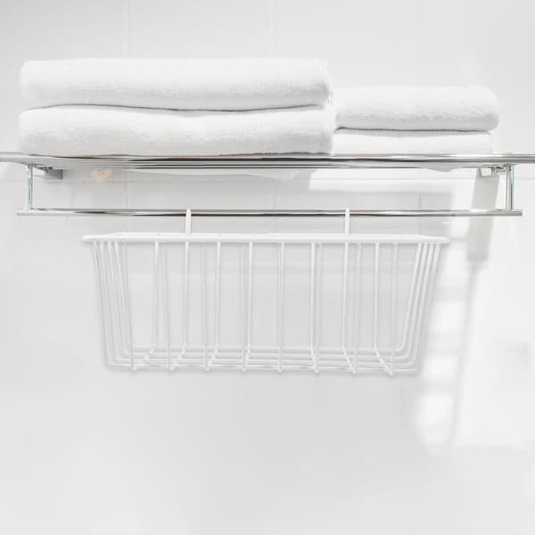 Trådkurv Organizer Badeværelse Sæbe Shampoo Holder Kurv