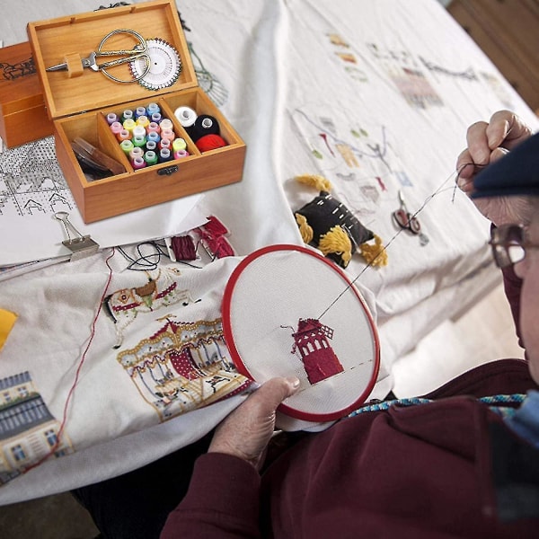 Träsybox för sybehör, sykit