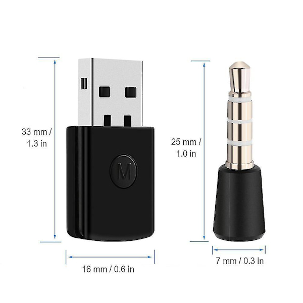 3.5mm Bluetooth 4.0 + EDR USB Bluetooth-sovitin