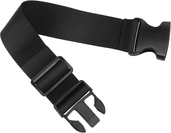 Mavetaske Forlængerrem, Justerbar Elastisk Spænde Forlængerbælte, 50 cm, Sort, Polypropylenfiber