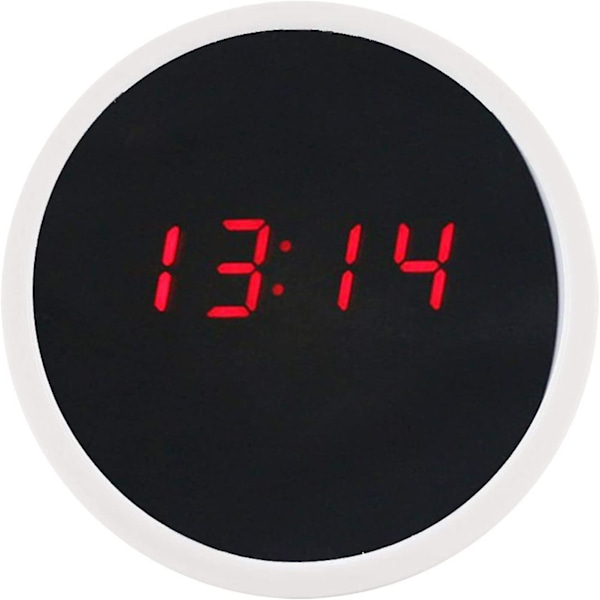 Elektronisk Klocka LED Digital Elektrisk Väckarklocka 24 Timmars Spegelklocka Skrivbordsdekoration Sovrum