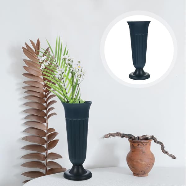 Minnesmerke med design romersk materiale søyle Pp elegant solid vase urne planter marineblå farge