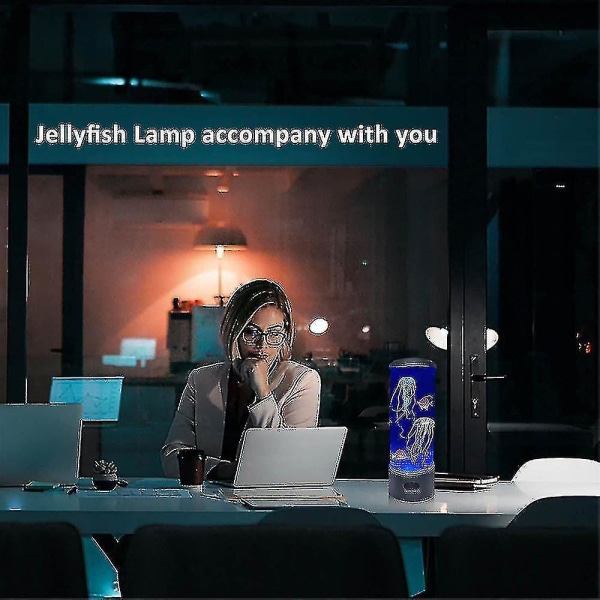 Variant ubehag Vanding Usb Led Jellyfish Lava Lampe Hjemmebord Mood Night Light 3cc9 | Fyndiq