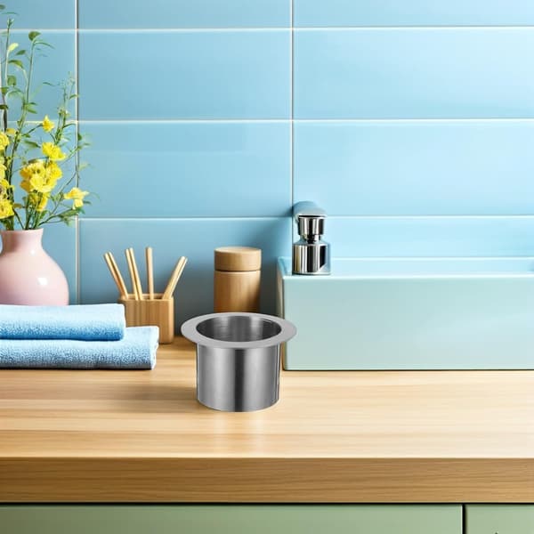 Innfelt søppelrenne-lokk i rustfritt stål, moderne og elegant design