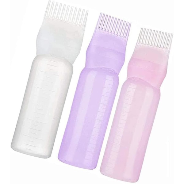 4-pack Kamm Applikatorflaska, Flaska Kamm med Graderad Skala