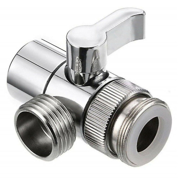 Vannkranavleder, Vaskemaskinavleder, Vannkran Splitter Adapter for Vaskemaskin. (sølv)(1 stk)