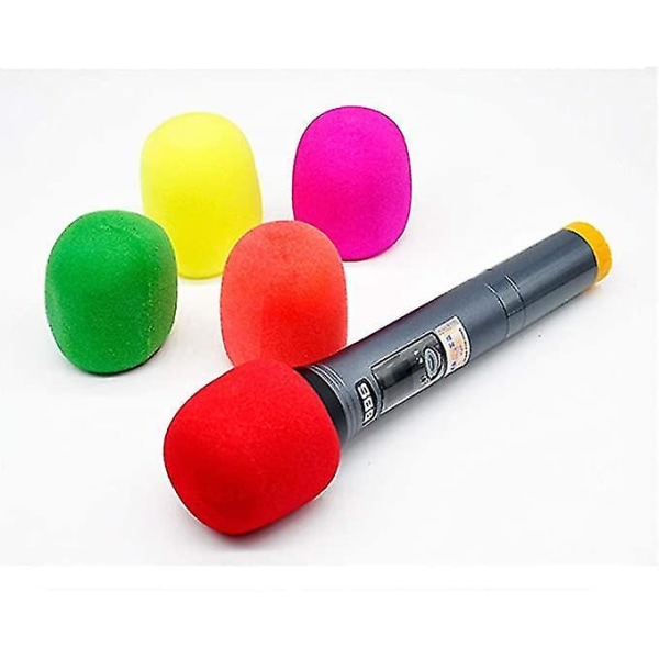 20pcs Microphone Covers Colorful Foam Mic Windscreen Meeting