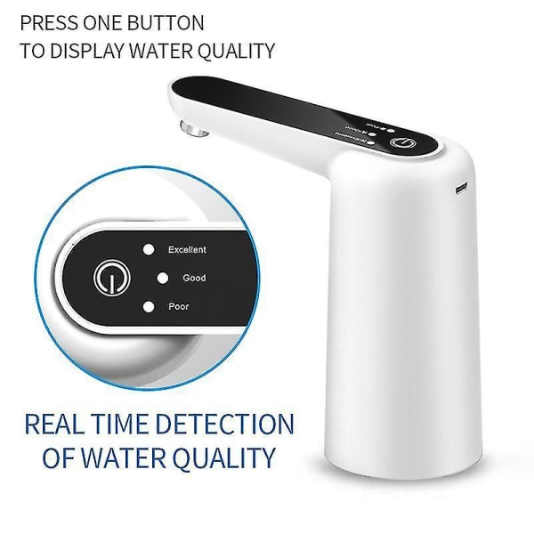Vanndispenserflaskepumpe Bærbar USB-lading Dispenser