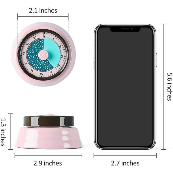 Kjøkken Manuell Eggtimer, Visuell Magnetisk Timer For Barn