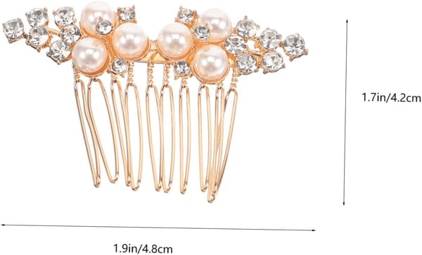 4 st kristall brudhårkammar eleganta bröllopshåraccessoarer