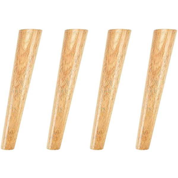 Treben, Trebeinnsatser, Møbelbein, Sofaben, 4 stk